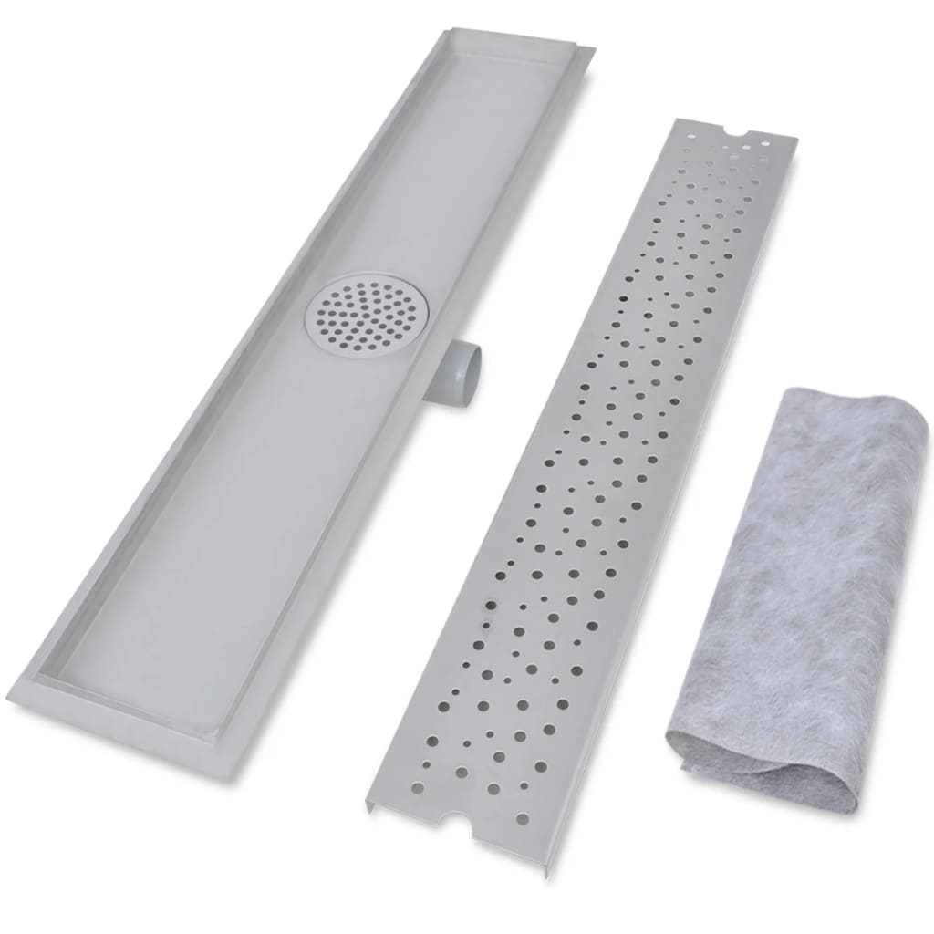 Lineare Duschrinnen 2 Stk. Blasen 730 x 140 mm Edelstahl - Premium Abflüsse - Just €120.11! Shop now at homesales4u