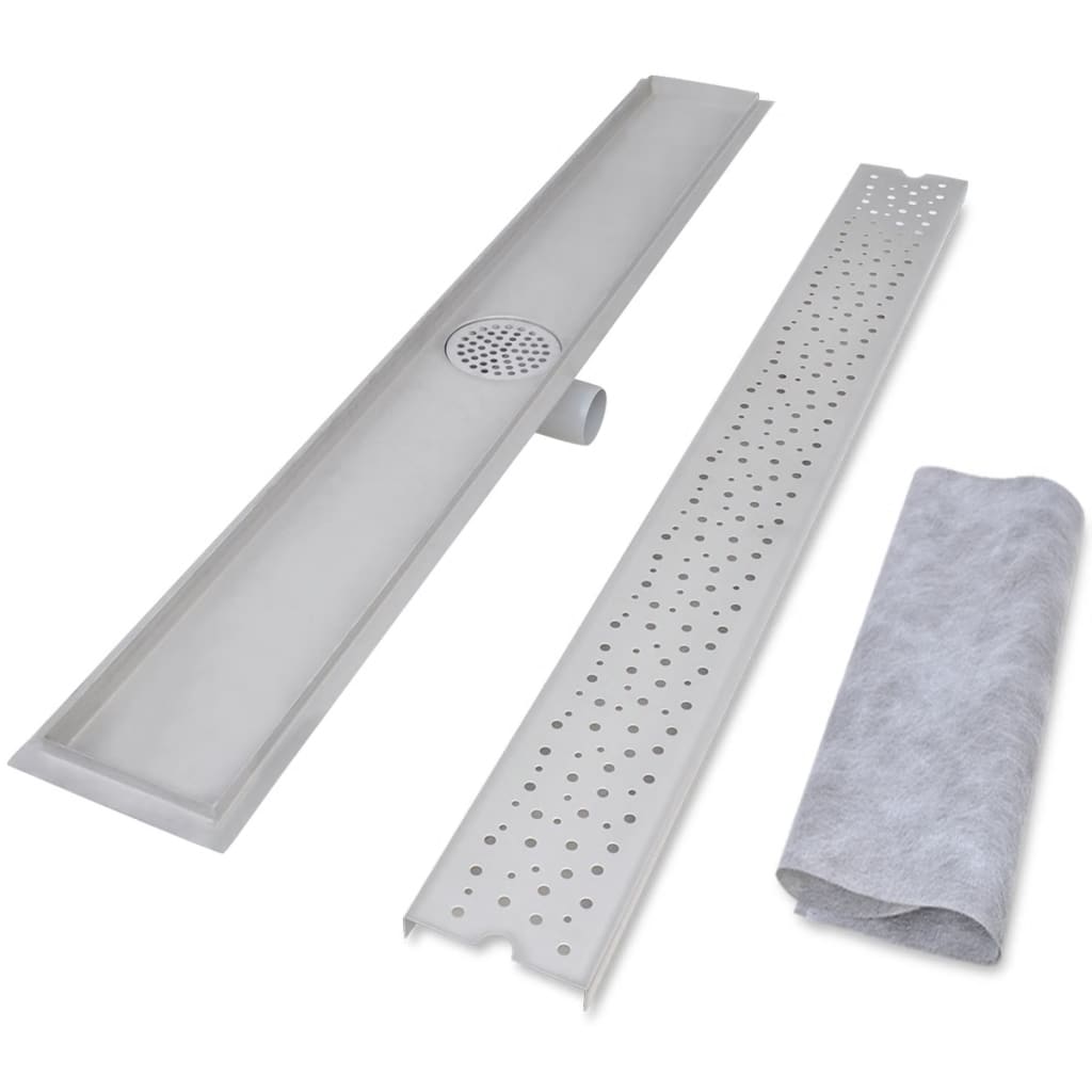 Lineare Duschrinnen 2 Stk. Blasen 1030 x 140 mm Edelstahl - Premium Abflüsse - Just €136.37! Shop now at homesales4u