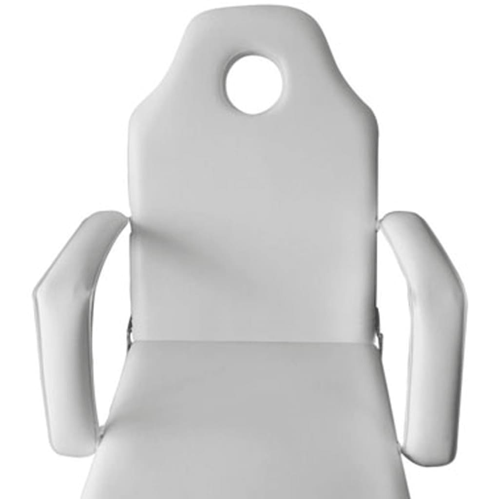 Kosmetikstuhl Tragbar Kunstleder 185×78×76 cm Weiß - Premium Massagestühle - Just €268.92! Shop now at homesales4u