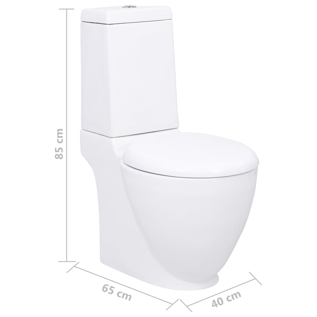 Keramik-Toilette Abgang Horizontal Weiß - Premium Toiletten - Just €325! Shop now at homesales4u
