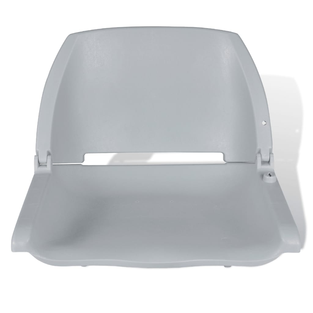 Bootssitz Klappbar ohne Polster Grau 48x51x41 cm - Premium Segelboot-Zubehör - Just €66.74! Shop now at homesales4u