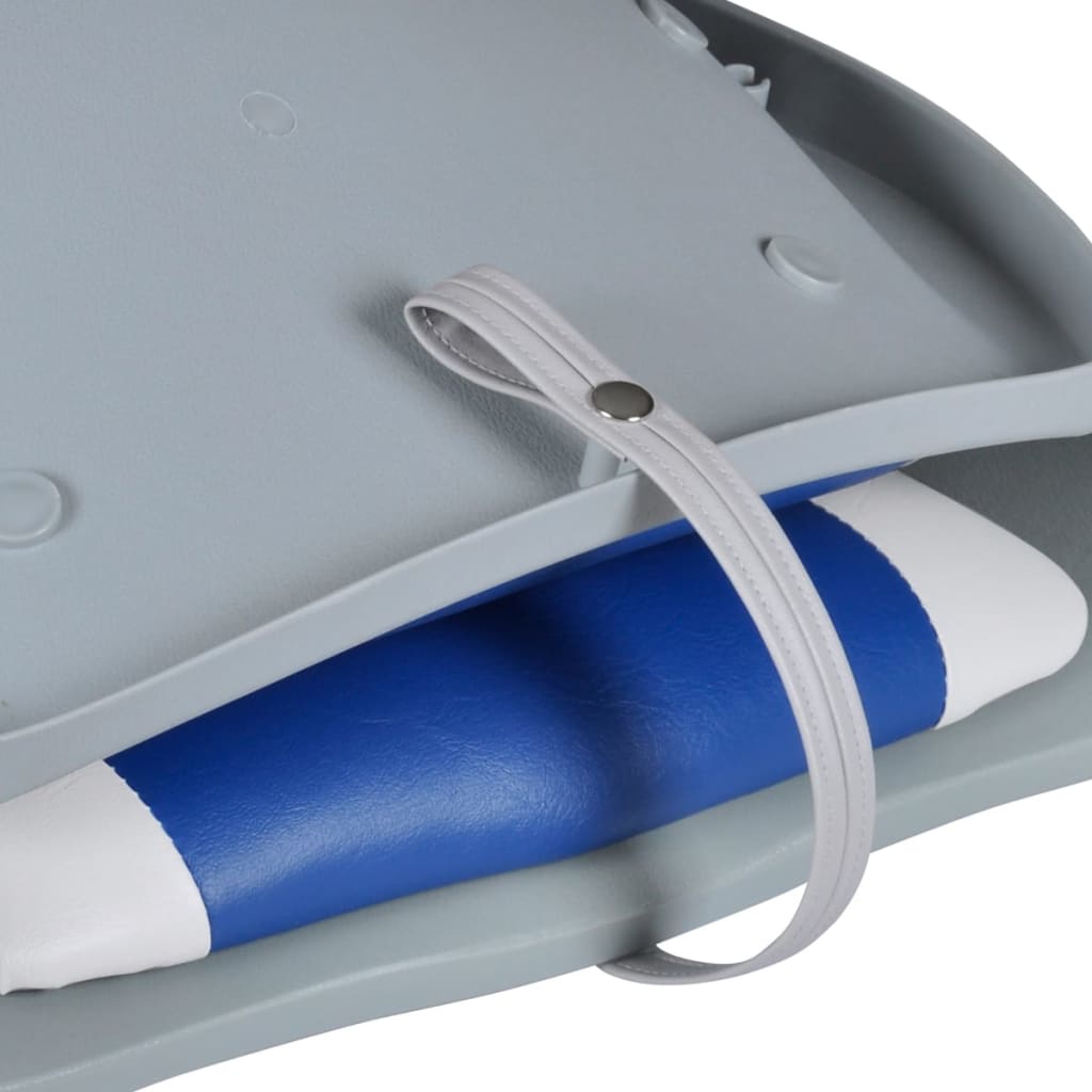 Bootssitz Klappbar mit Polster in Blau-Weiß 48x51x41 cm - Premium Segelboot-Zubehör - Just €92.07! Shop now at homesales4u