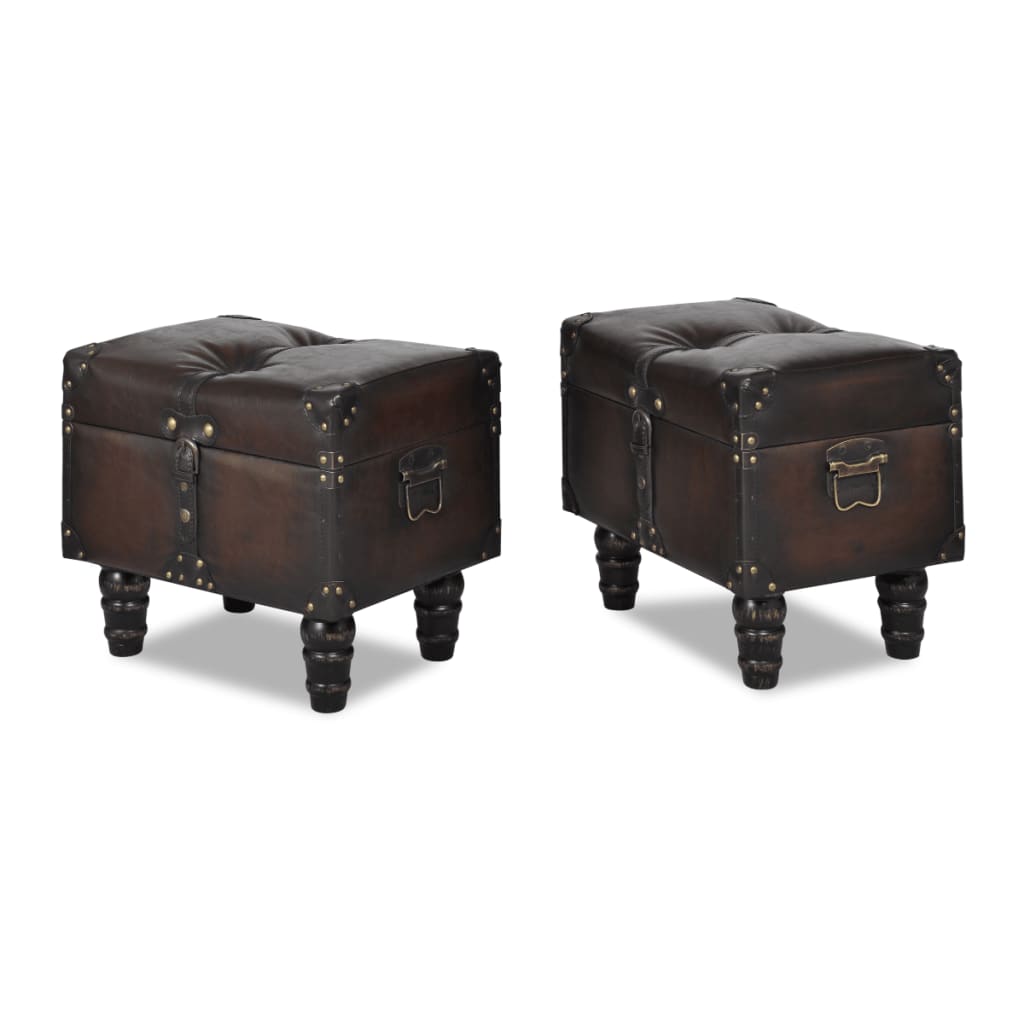 Sitztruhen-Set 3 Stk. Braun - Premium Truhen- & Flurbänke - Just €328.31! Shop now at homesales4u