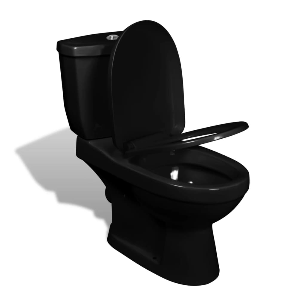 Toilette mit Spülkasten Schwarz - Premium Toiletten - Just €468.66! Shop now at homesales4u