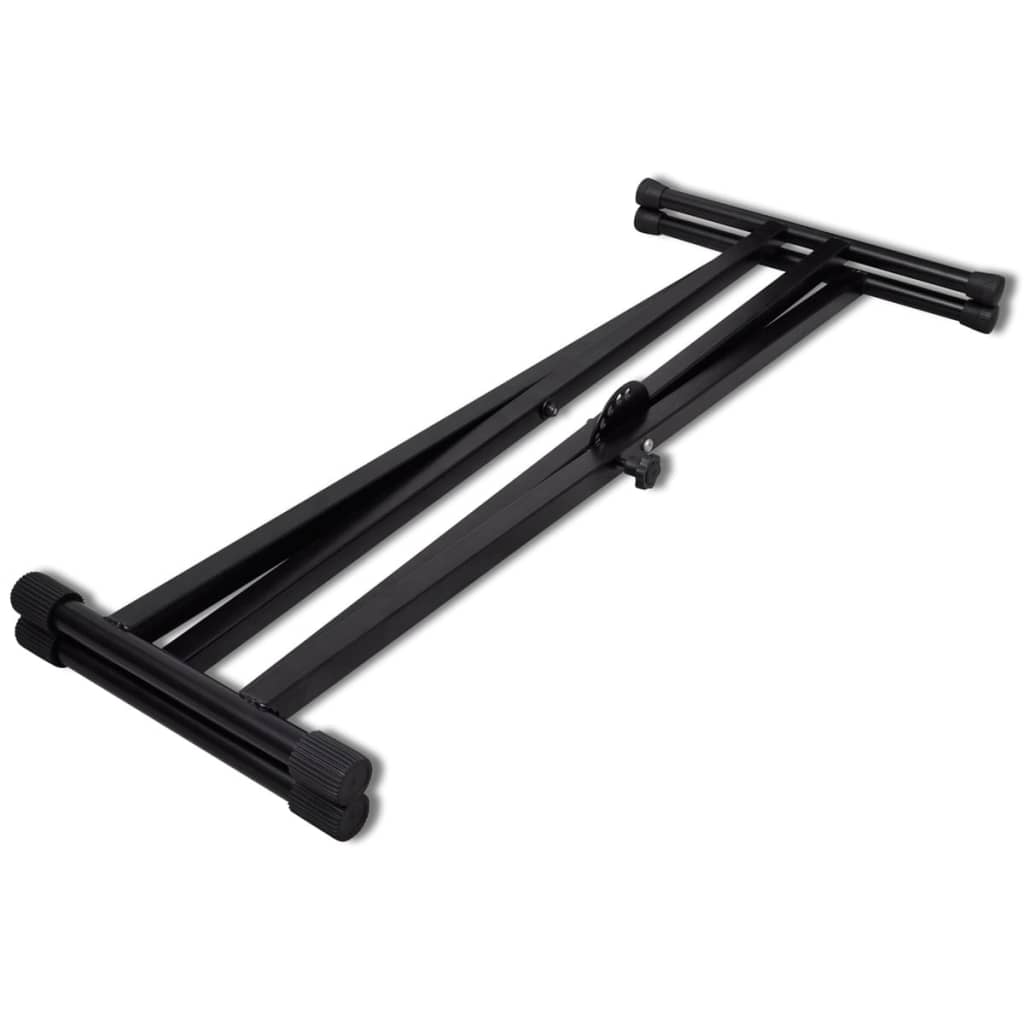 Verstellbare Doppelversteifter Keyboardständer X-Rahmen - Premium Musikinstrument-Ständer - Just €48.36! Shop now at homesales4u