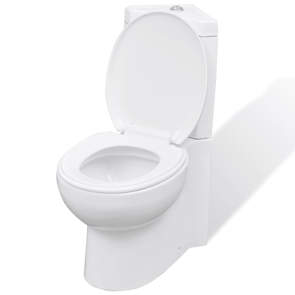 Toilette für Ecke Keramik Weiß - Premium Toiletten - Just €302.78! Shop now at homesales4u