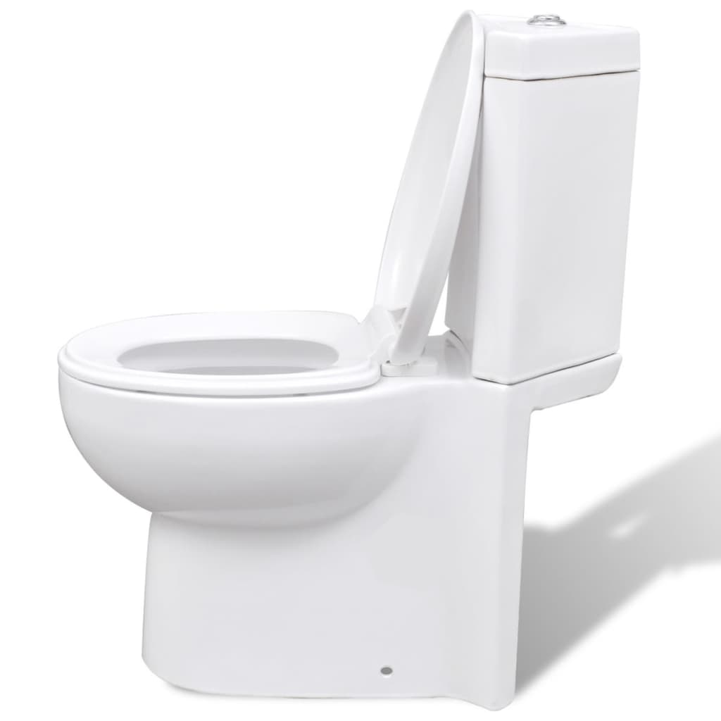 Toilette für Ecke Keramik Weiß - Premium Toiletten - Just €302.78! Shop now at homesales4u
