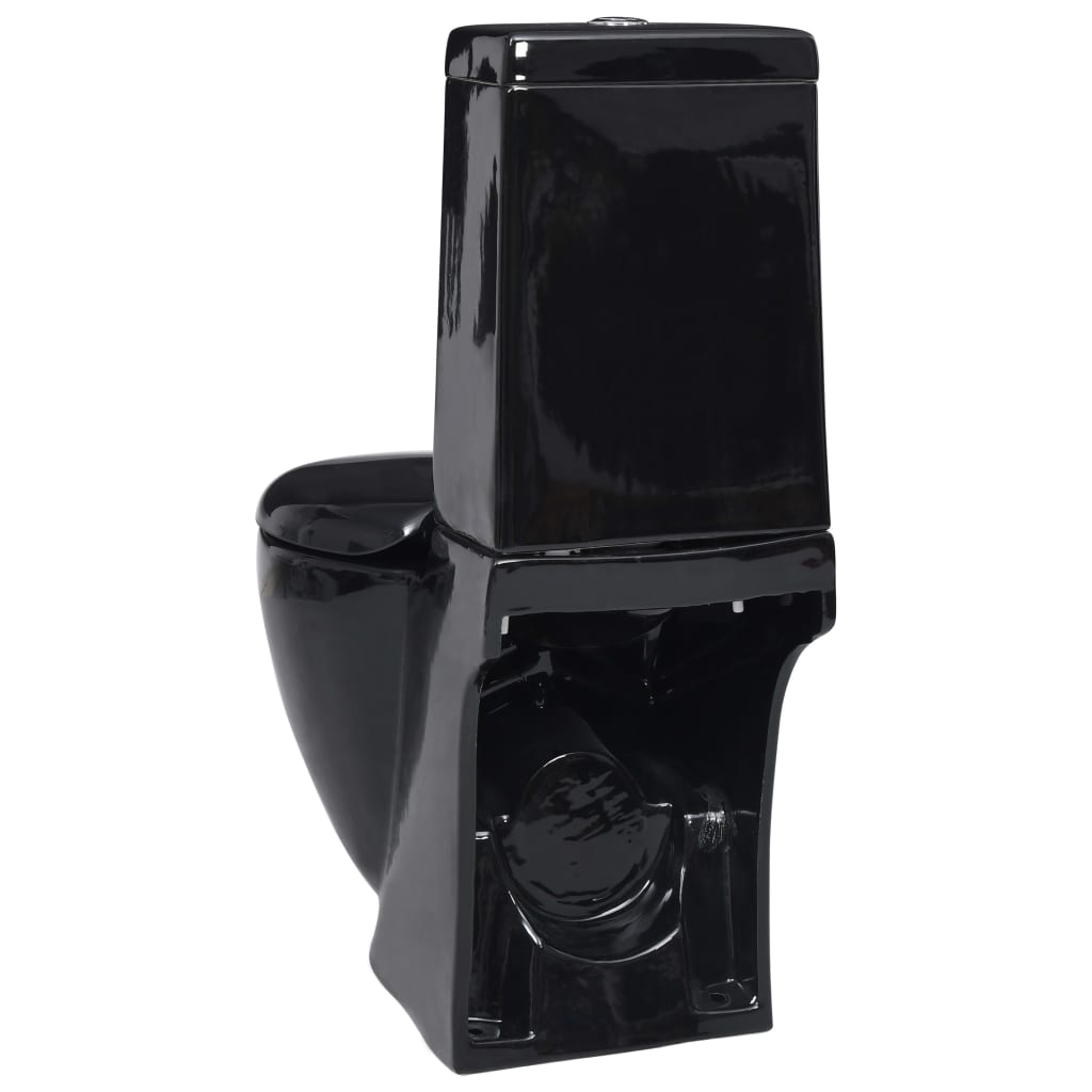 Toilette Rund Keramik Schwarz - Premium Toiletten - Just €368.08! Shop now at homesales4u