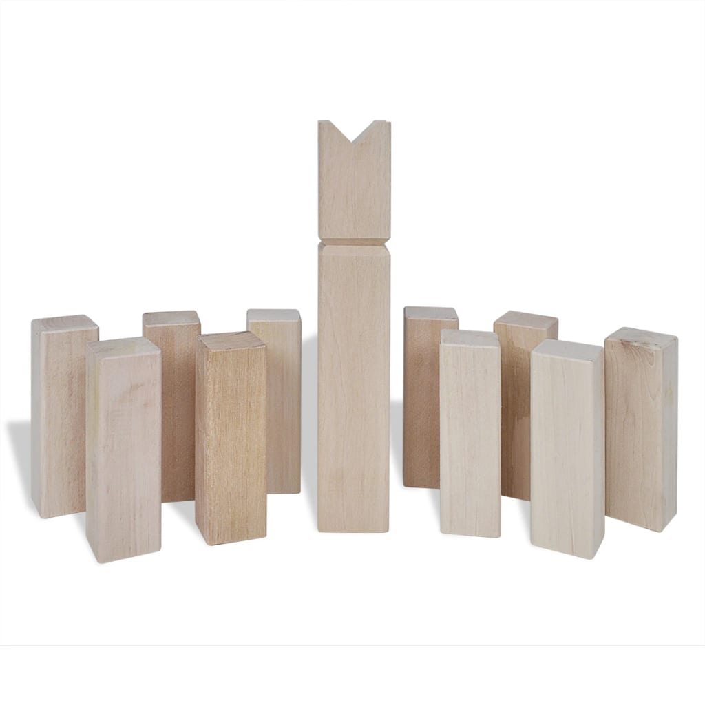 Kubb-Spielset Holz - Premium Gartenspiele - Just €45.61! Shop now at homesales4u