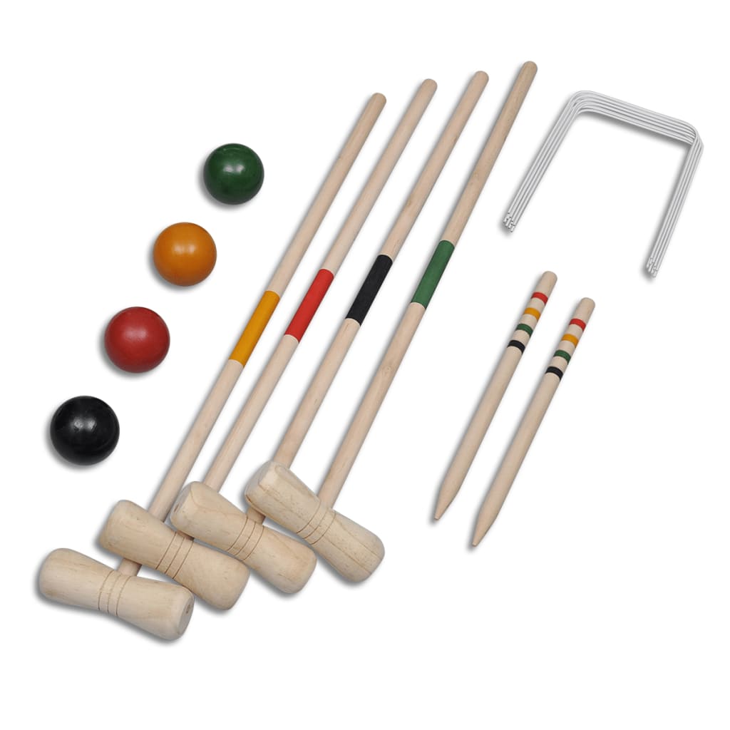 Krocket-Set Holz 4 Spieler - Premium Gartenspiele - Just €37.77! Shop now at homesales4u