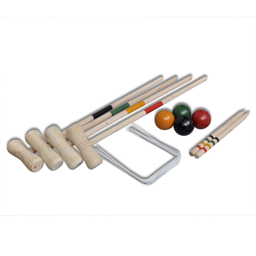 Krocket-Set Holz 4 Spieler - Premium Gartenspiele - Just €37.77! Shop now at homesales4u