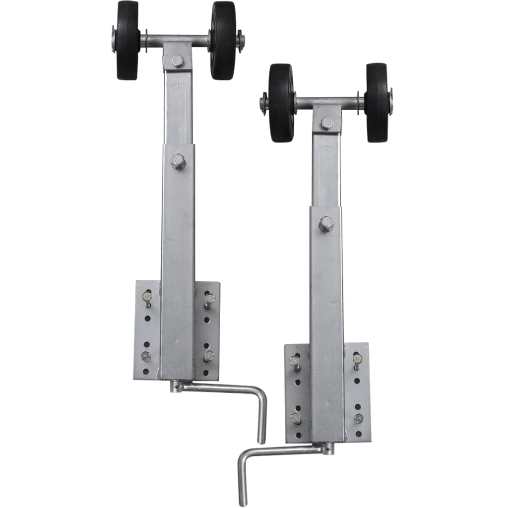 Bootstrailer-Stützen Doppelrollen 2er-Set 59-84 cm - Premium Bootsanhänger - Just €127.99! Shop now at homesales4u