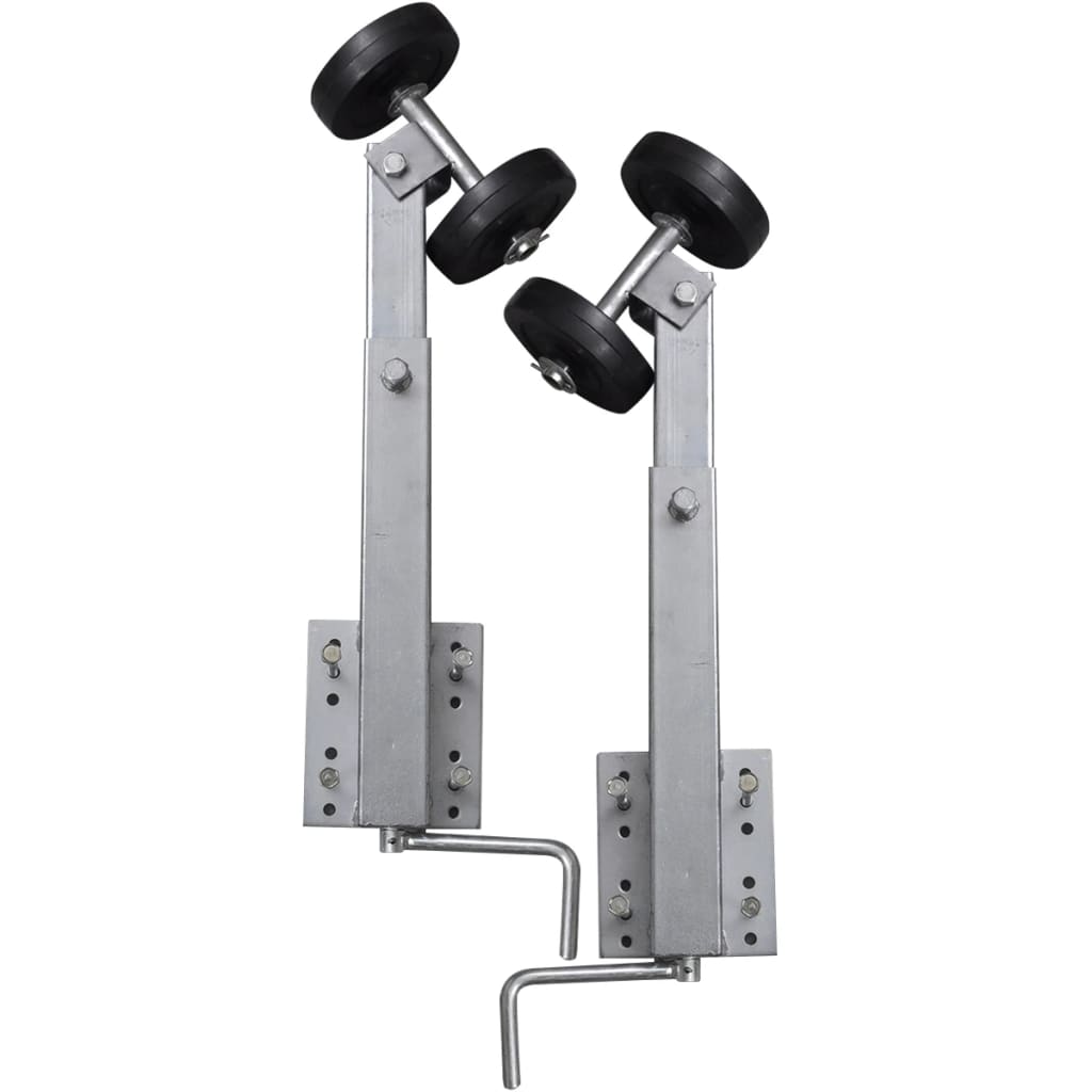 Bootstrailer-Stützen Doppelrollen 2er-Set 59-84 cm - Premium Bootsanhänger - Just €127.99! Shop now at homesales4u