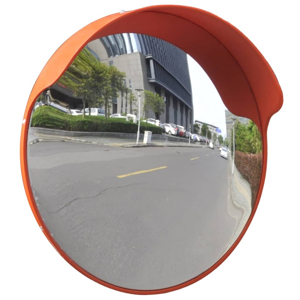 Verkehrsspiegel Konvex PC-Kunststoff Orange 45 cm Outdoor - Premium Verkehrsschilder - Just €59.21! Shop now at homesales4u