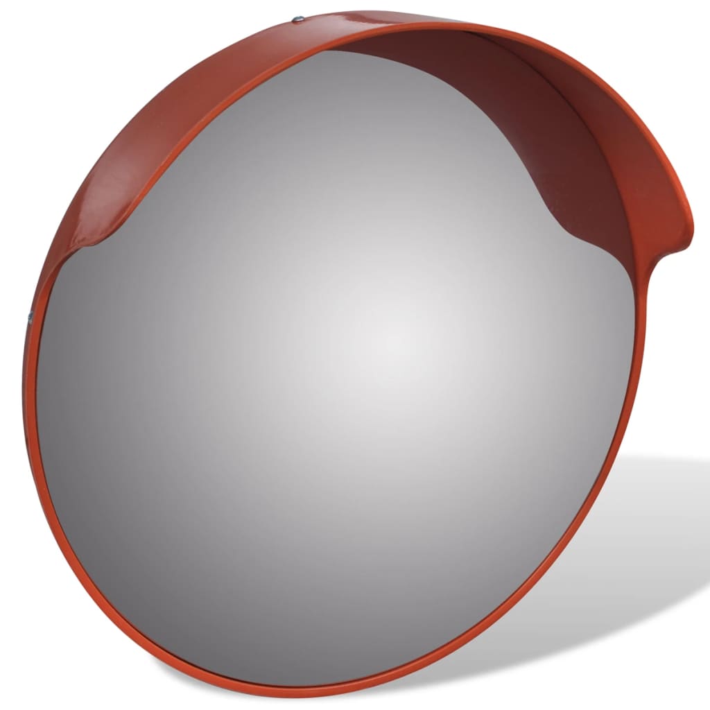 Verkehrsspiegel Konvex PC-Kunststoff Orange 45 cm Outdoor - Premium Verkehrsschilder - Just €59.21! Shop now at homesales4u