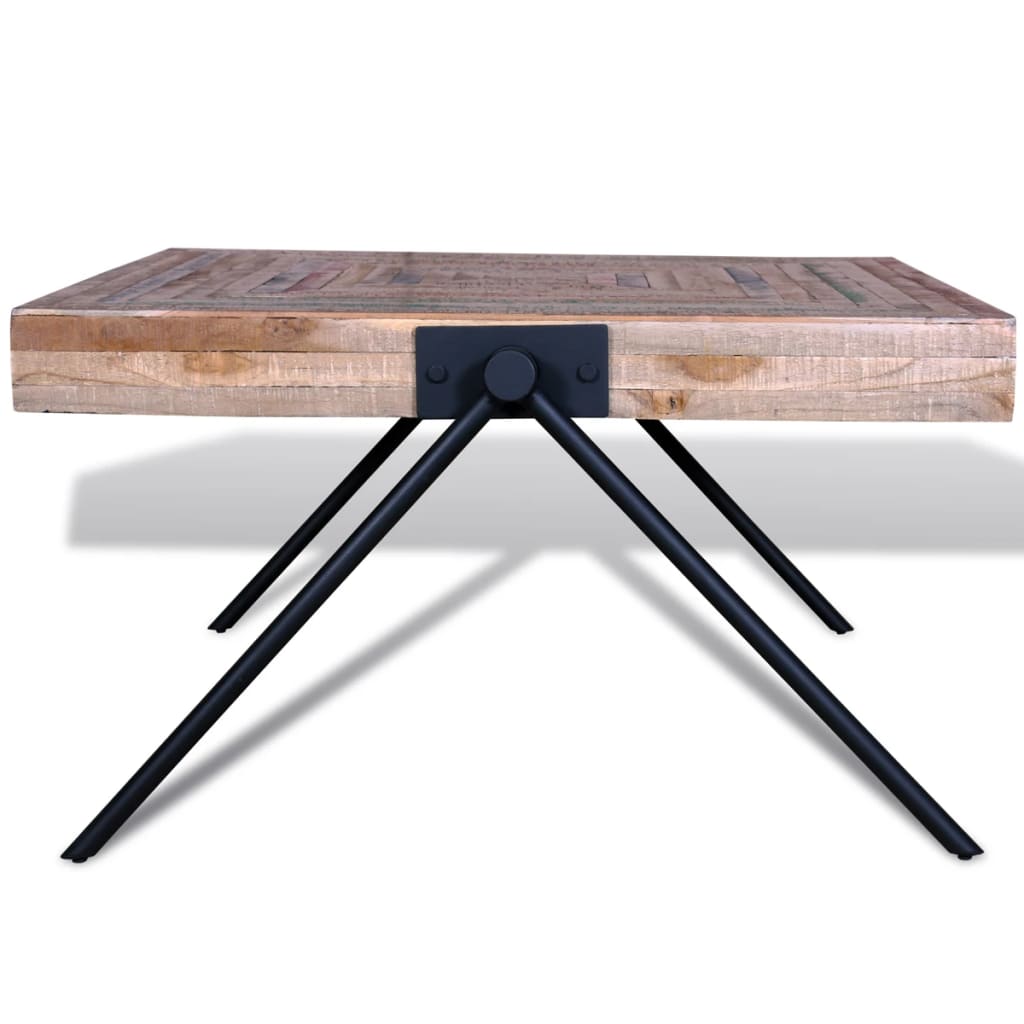 Couchtisch mit V-Beinen Altholz Teak - Premium Couchtische - Just €185.66! Shop now at homesales4u