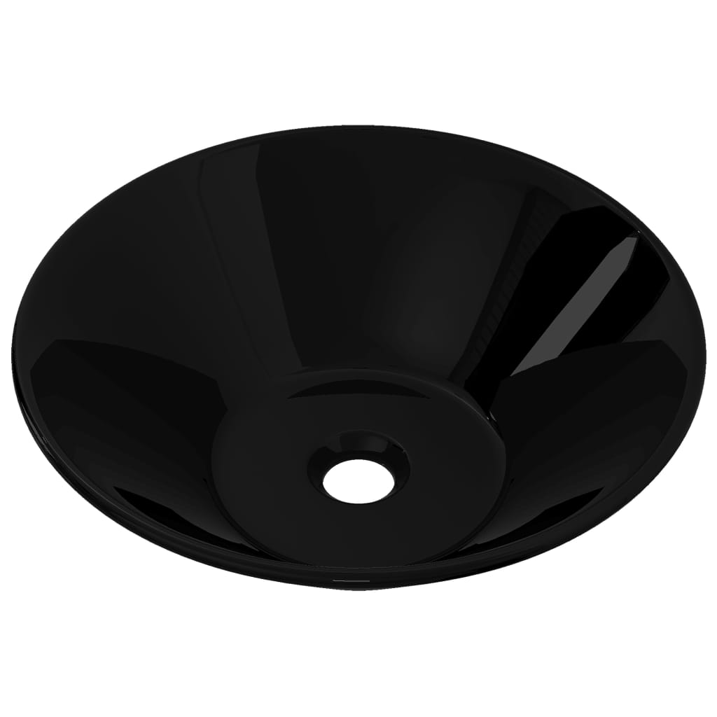 Keramik Waschbecken schwarz rund - Premium Badezimmer-Waschbecken - Just €72.92! Shop now at homesales4u