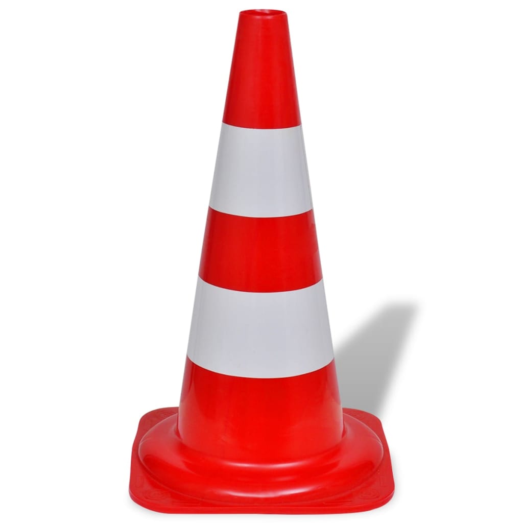 Verkehrskegel 10 Stk. Reflektierend Rot und Weiß 50 cm - Premium Verkehrsschilder - Just €125.99! Shop now at homesales4u