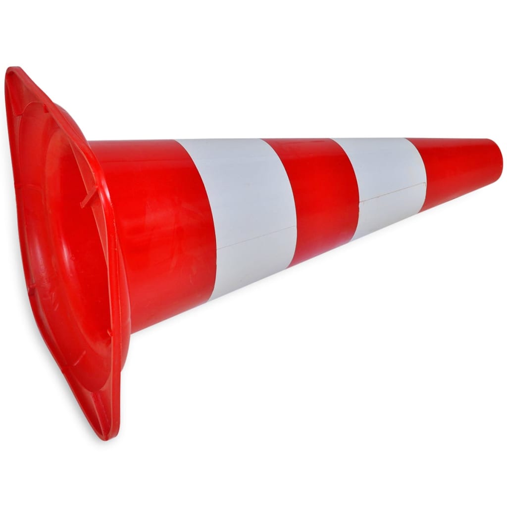 Verkehrskegel 10 Stk. Reflektierend Rot und Weiß 50 cm - Premium Verkehrsschilder - Just €125.99! Shop now at homesales4u
