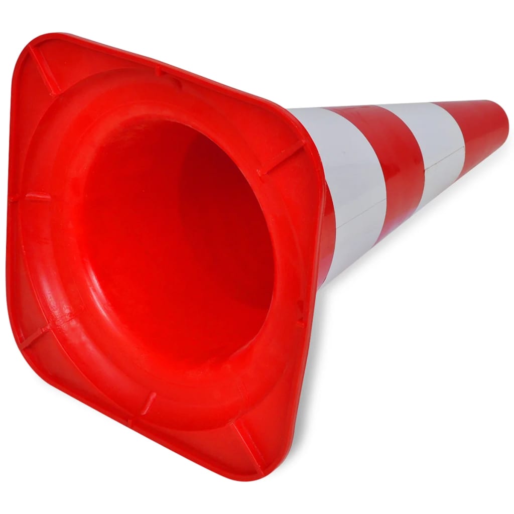 Verkehrskegel 10 Stk. Reflektierend Rot und Weiß 50 cm - Premium Verkehrsschilder - Just €125.99! Shop now at homesales4u