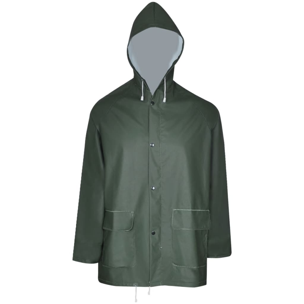2-tlg. Regenanzug Wasserdicht Strapazierfähig mit Kapuze Grün L - Premium Regenjacken & Regenponchos - Just €41.37! Shop now at homesales4u
