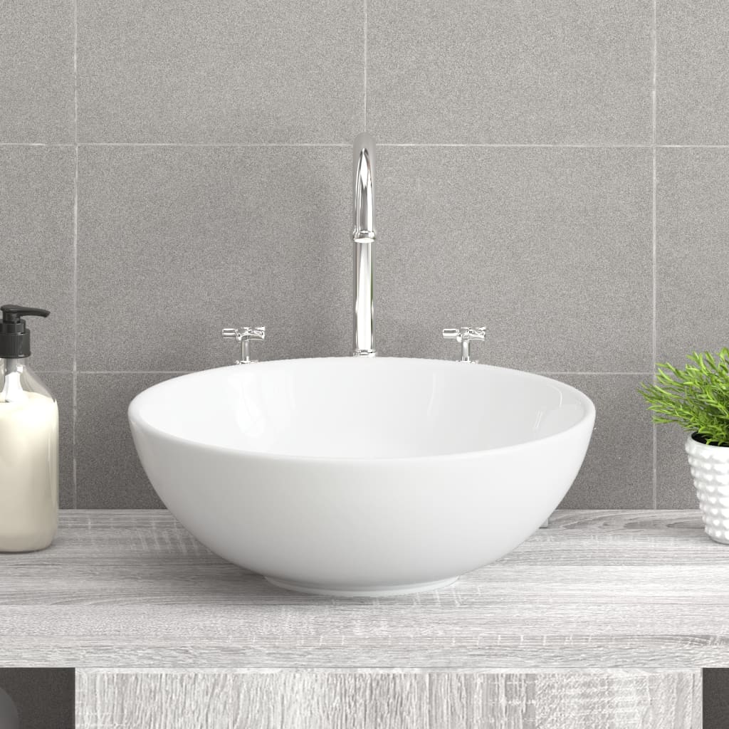 Waschbecken Weiß 28x28x10 cm Keramik - Premium Waschbecken & Spülen - Just €64.16! Shop now at homesales4u