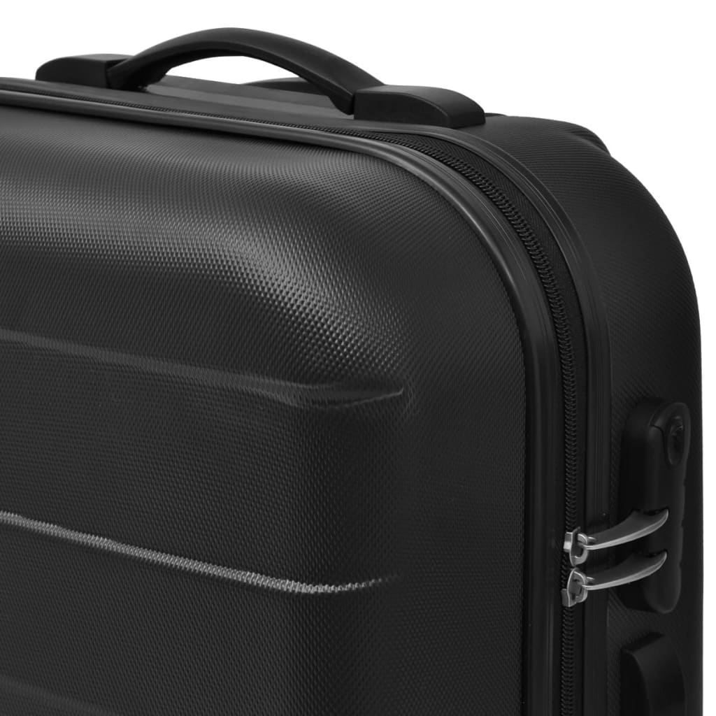 3-tlg. Hartschalenkoffer-Set Schwarz 45,5/55/66 cm - Premium Reisekoffer - Just €125.14! Shop now at homesales4u