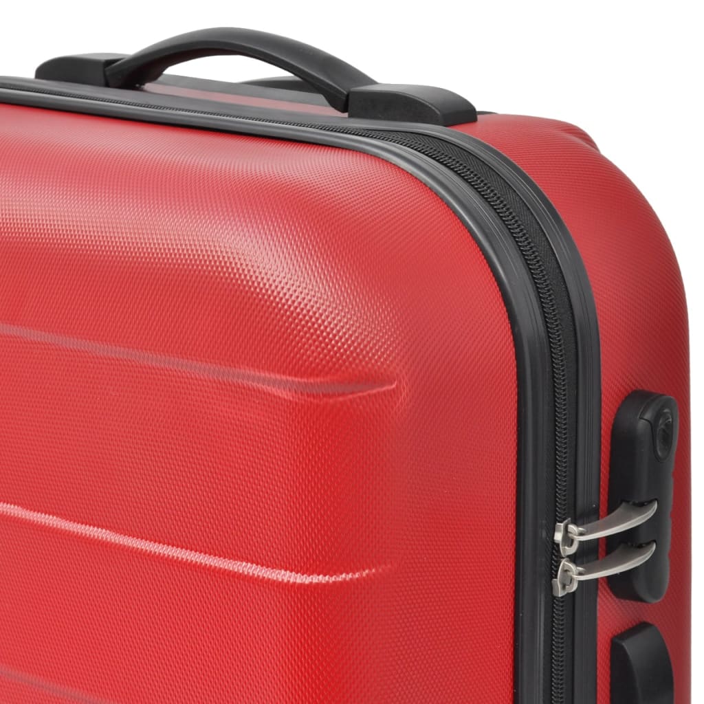 3-tlg. Hartschalenkoffer-Set Rot 45,5/55/66 cm - Premium Reisekoffer - Just €153.52! Shop now at homesales4u
