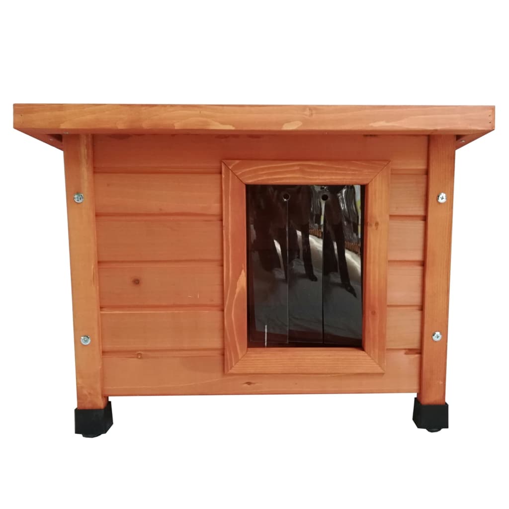 Outdoor-Katzenhaus XL 68,5x54x51,5 cm Holz Braun - Premium Kratzbäume - Just €128.69! Shop now at homesales4u