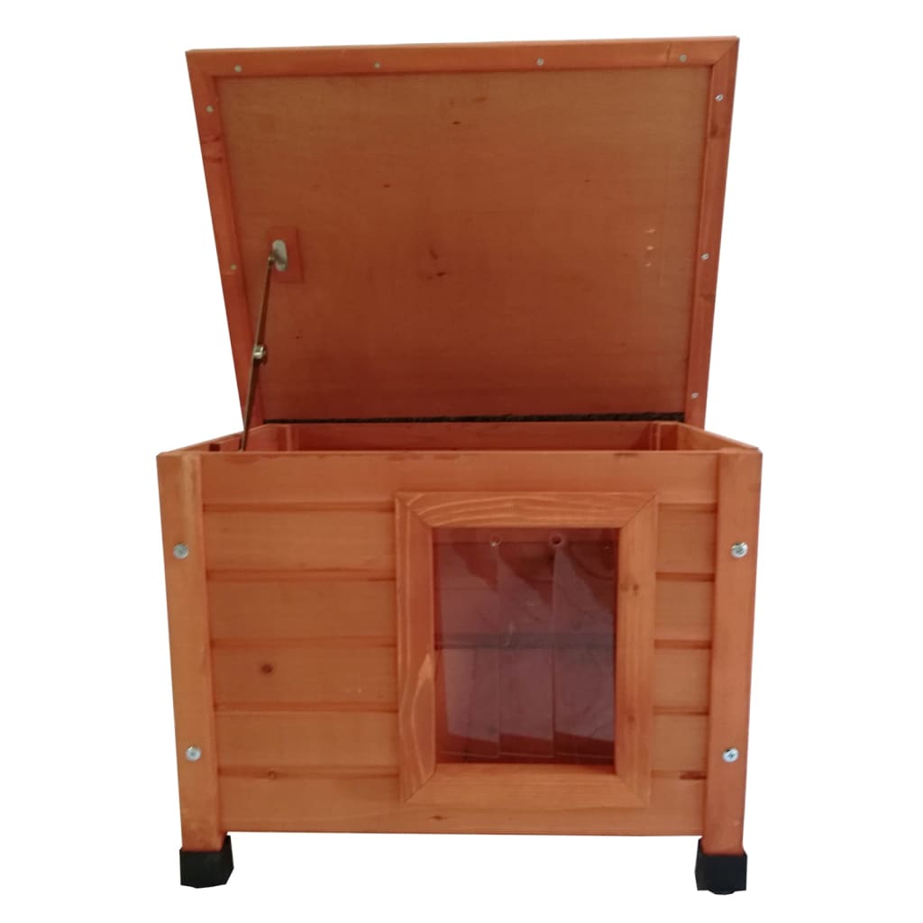 Outdoor-Katzenhaus XL 68,5x54x51,5 cm Holz Braun - Premium Kratzbäume - Just €128.69! Shop now at homesales4u