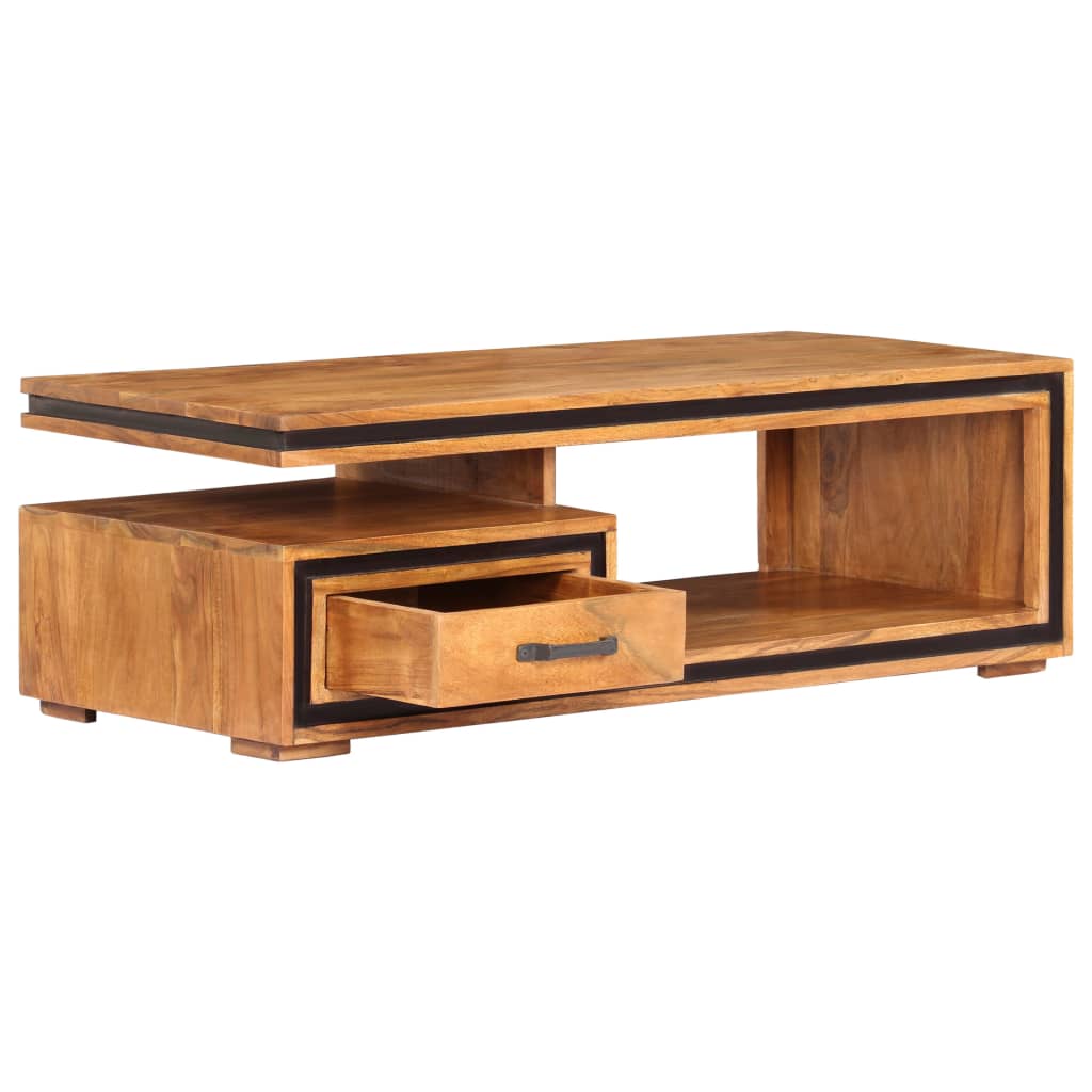 Couchtisch Massivholz Akazie 100x45x33 cm - Premium Couchtische - Just €378.25! Shop now at homesales4u