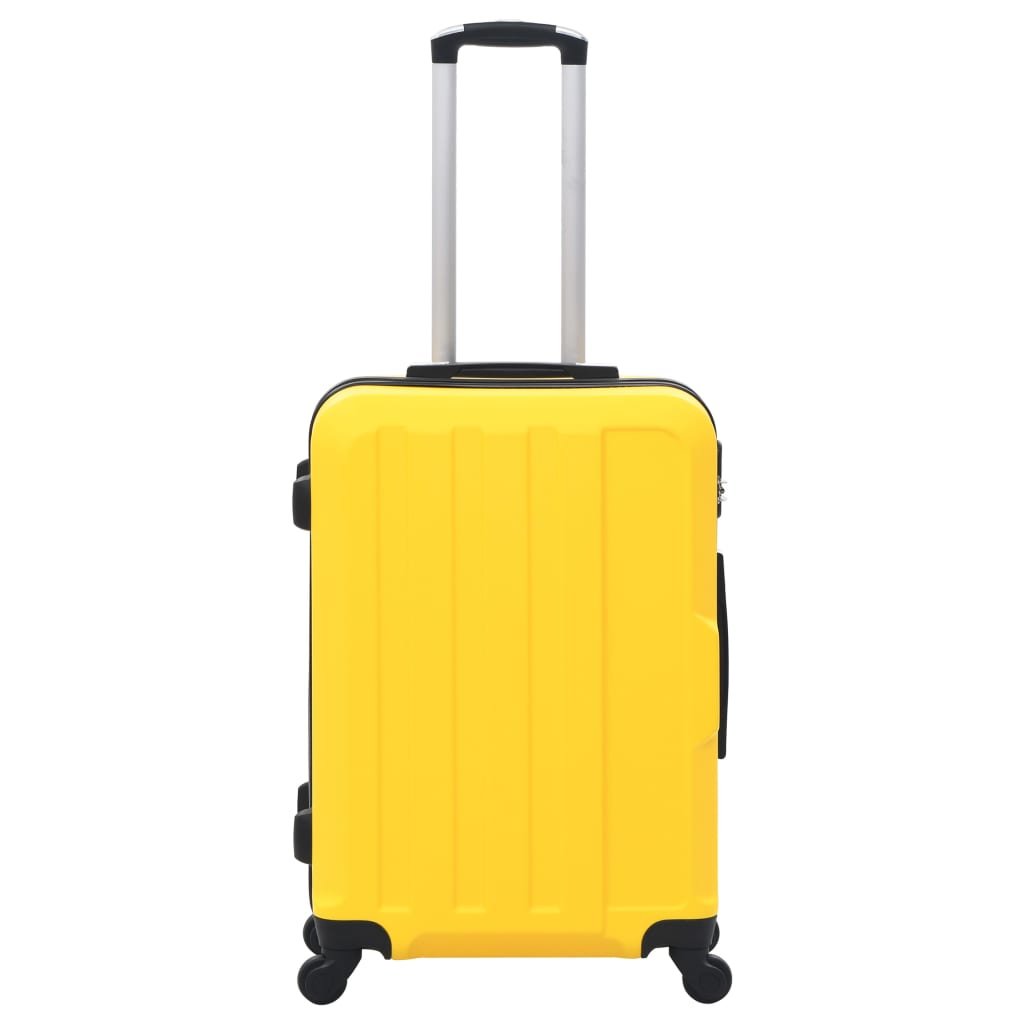 Hartschalen-Trolley-Set 3 Stk. Gelb ABS - Premium Reisekoffer - Just €141.82! Shop now at homesales4u