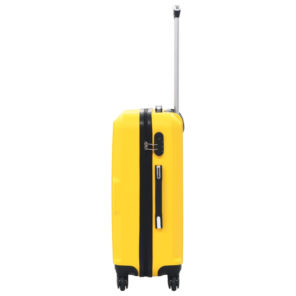 Hartschalen-Trolley-Set 3 Stk. Gelb ABS - Premium Reisekoffer - Just €141.82! Shop now at homesales4u