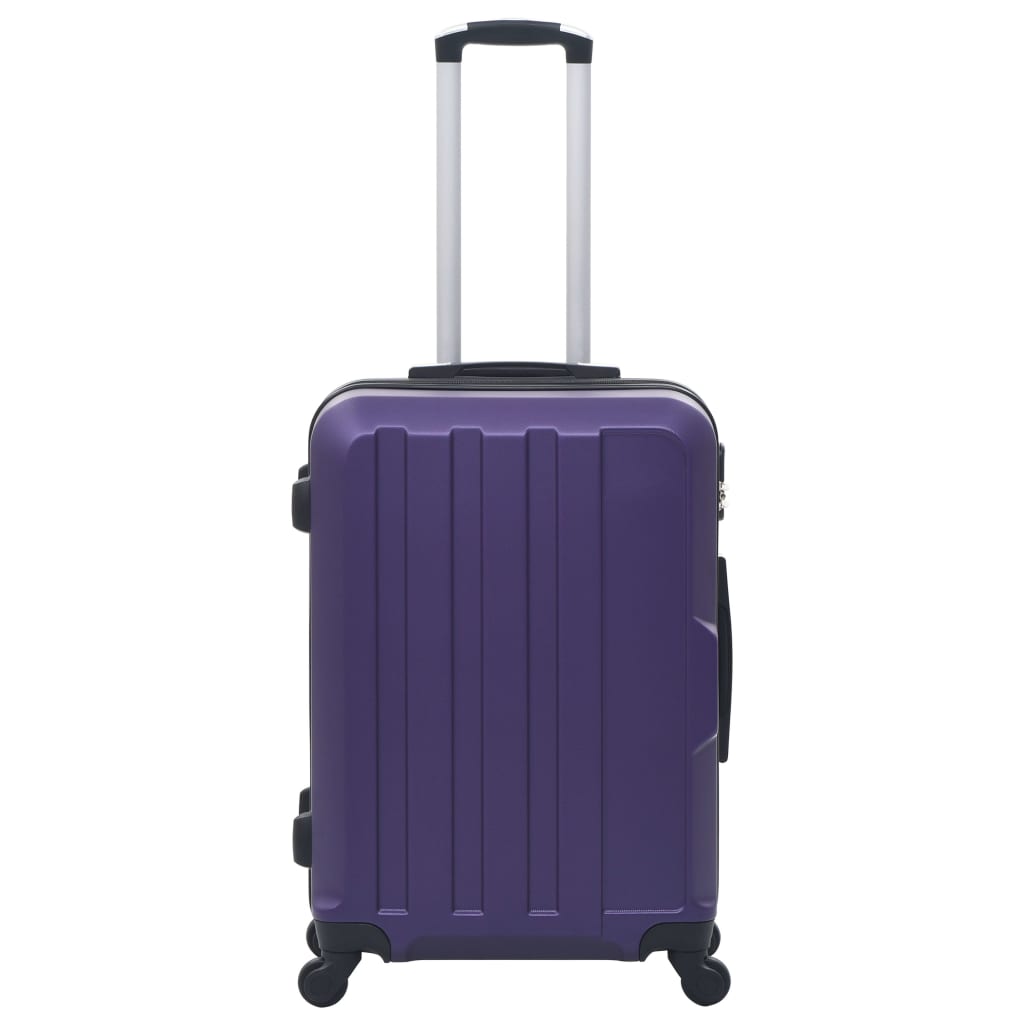 Hartschalen-Trolley-Set 3 Stk. Lila ABS - Premium Reisekoffer - Just €178.06! Shop now at homesales4u