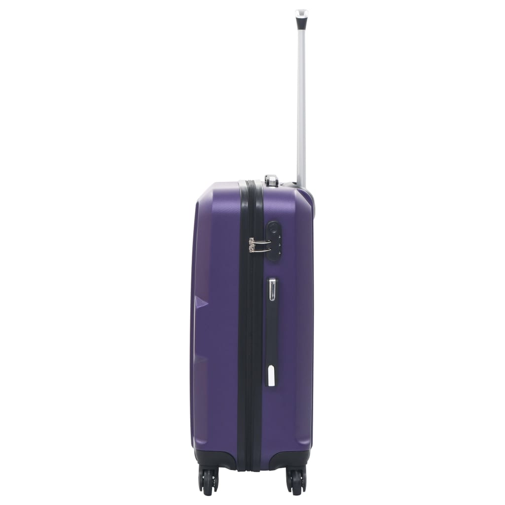 Hartschalen-Trolley-Set 3 Stk. Lila ABS - Premium Reisekoffer - Just €178.06! Shop now at homesales4u
