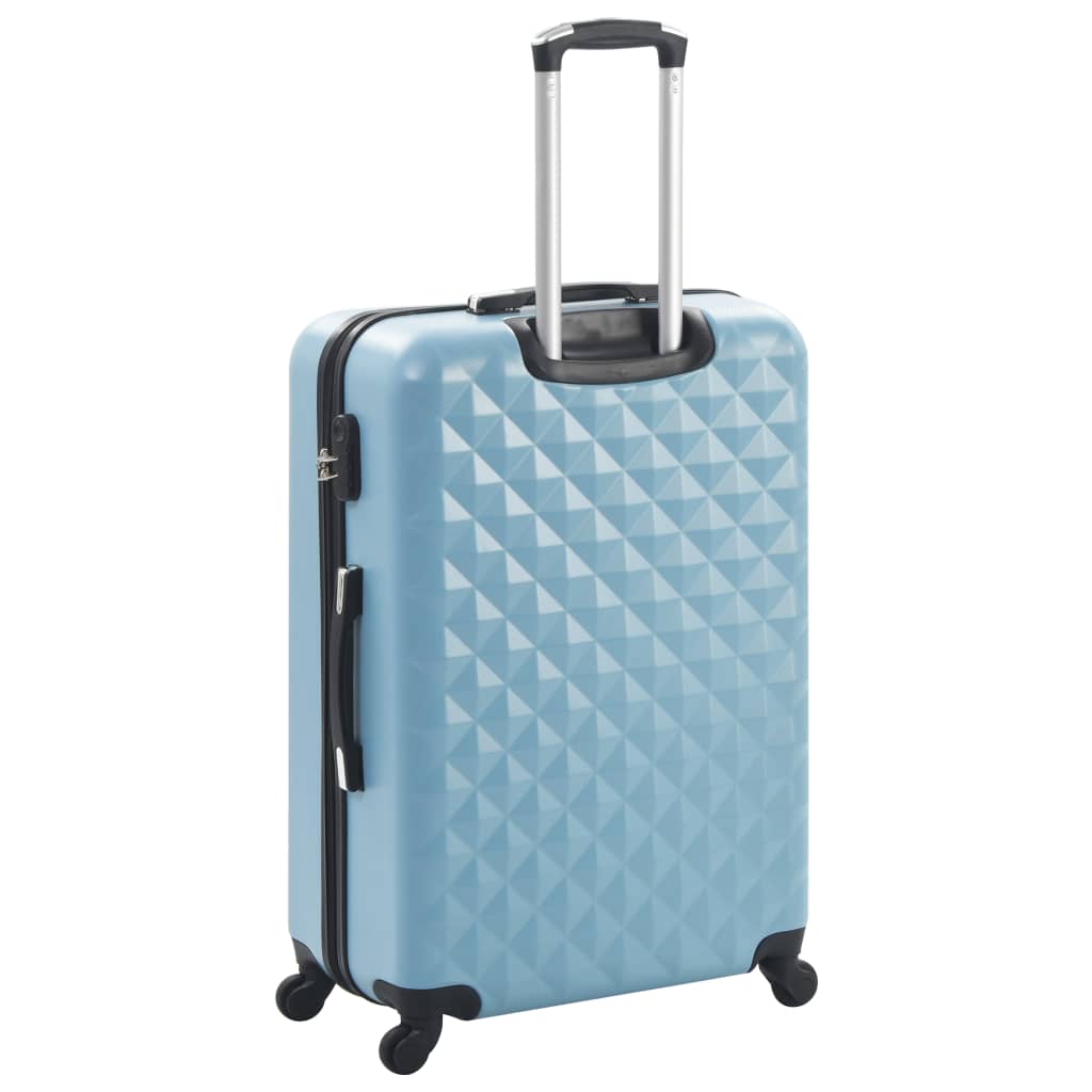 Hartschalen-Trolley-Set 3 Stk. Blau ABS - Premium Reisekoffer - Just €172.39! Shop now at homesales4u