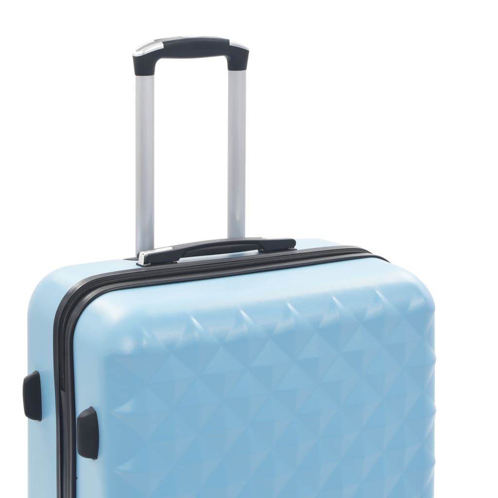 Hartschalen-Trolley-Set 3 Stk. Blau ABS - Premium Reisekoffer - Just €172.39! Shop now at homesales4u