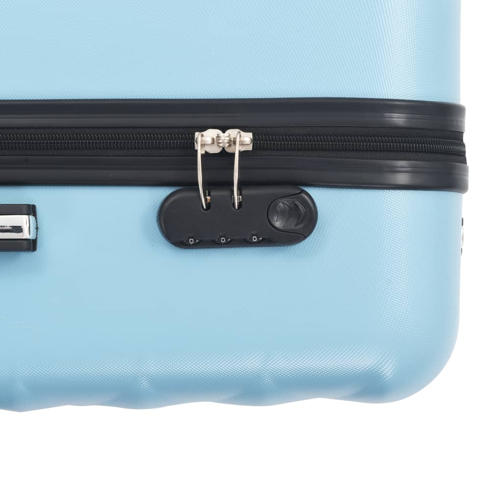 Hartschalen-Trolley-Set 3 Stk. Blau ABS - Premium Reisekoffer - Just €172.39! Shop now at homesales4u