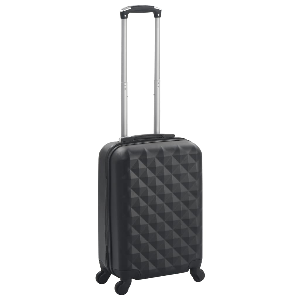 Hartschalen-Trolley Schwarz ABS - Premium Reisekoffer - Just €77.35! Shop now at homesales4u