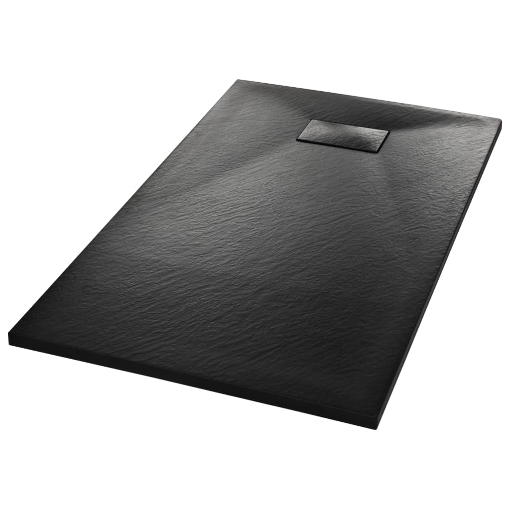 Duschwanne SMC Schwarz 120×70 cm - Premium Duschwannen - Just €238.32! Shop now at homesales4u