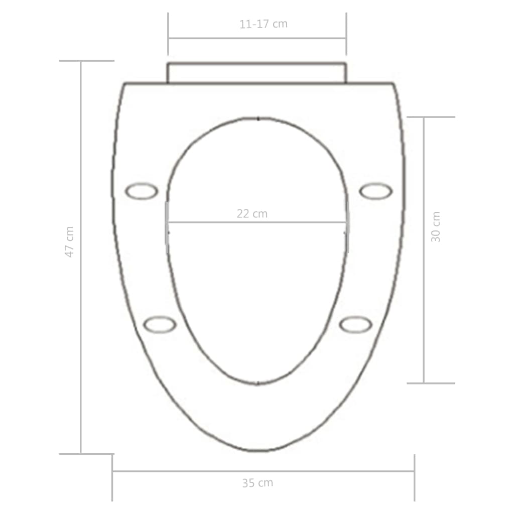Toilettensitz mit Absenkautomatik und Quick-Release Schwarz - Premium Toilettensitze - Just €30.74! Shop now at homesales4u
