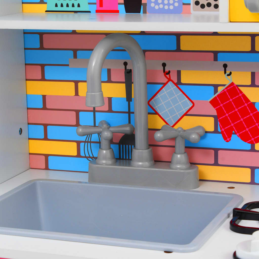 Kinderspielküche MDF 80 x 30 x 85 cm Mehrfarbig - Premium Spielzeug-Küchen & Spielzeug-Lebensmittel - Just €138.29! Shop now at homesales4u