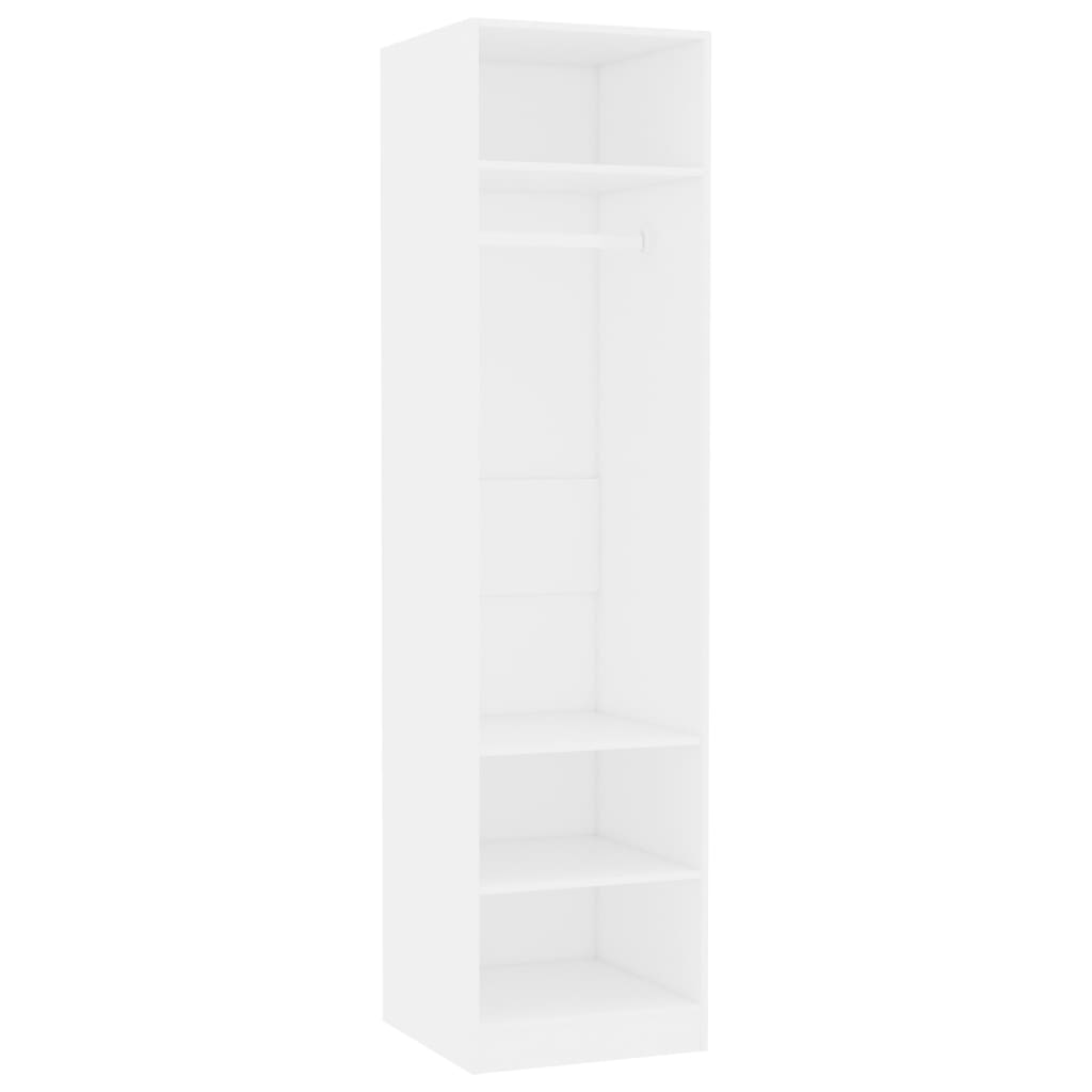 Kleiderschrank Weiß 50x50x200 cm Holzwerkstoff - Premium Kleiderschränke - Just €153.48! Shop now at homesales4u