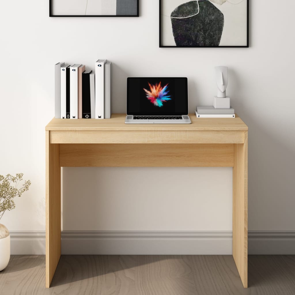 Schreibtisch Sonoma-Eiche 90x40x72 cm Holzwerkstoff - Premium Schreibtische - Just €53.15! Shop now at homesales4u