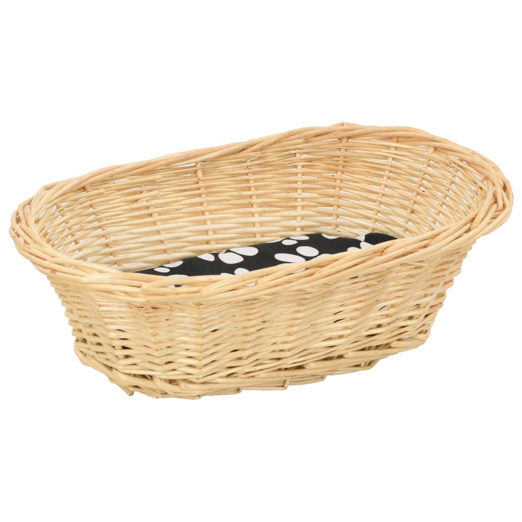 3-tlg. Katzenkorb-Set mit Kissen 47 x 34 x 60 cm Natur Weide - Premium Kratzbäume - Just €97.57! Shop now at homesales4u
