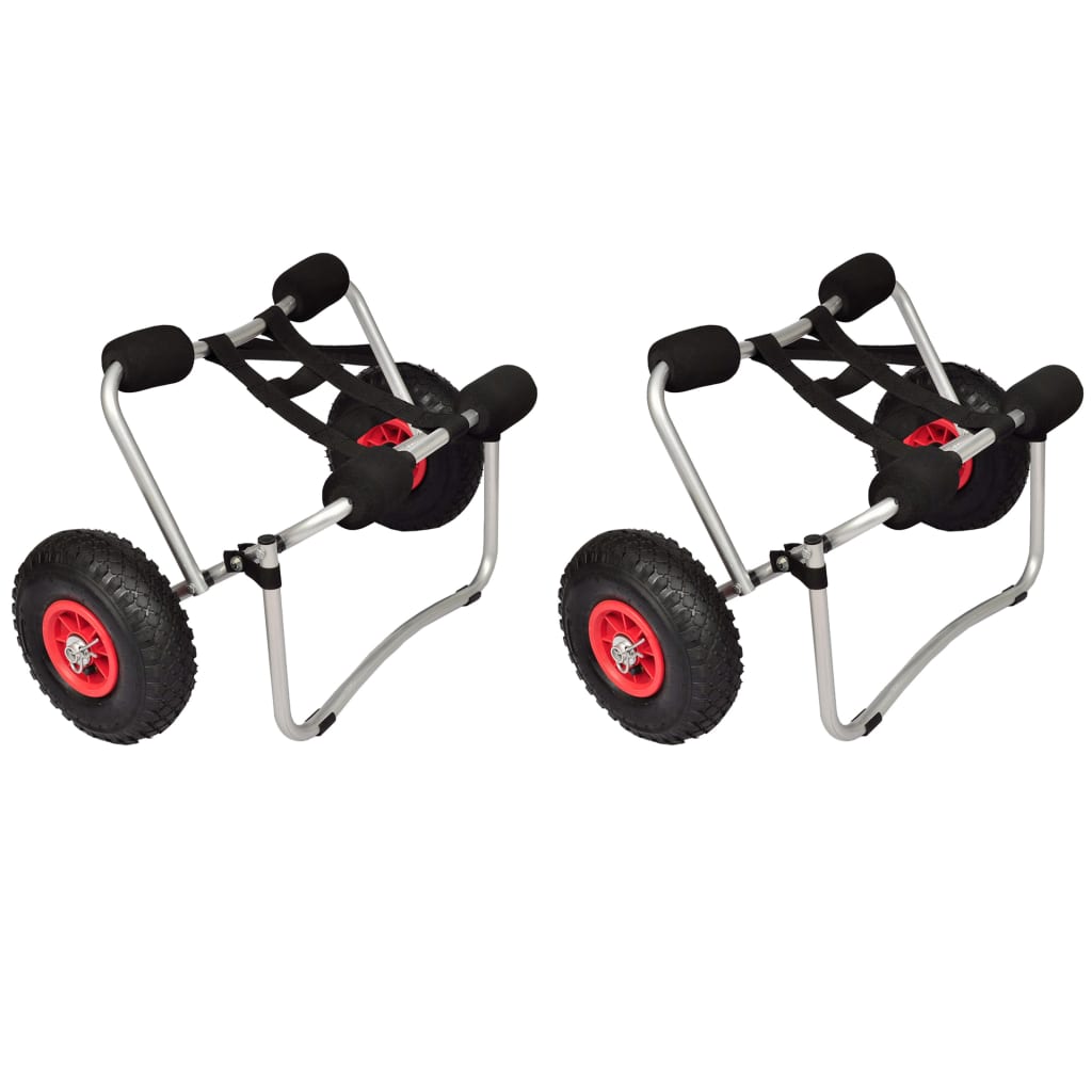 Kajakwagen 2 Stk. Aluminium - Premium Bootsanhänger - Just €185.66! Shop now at homesales4u