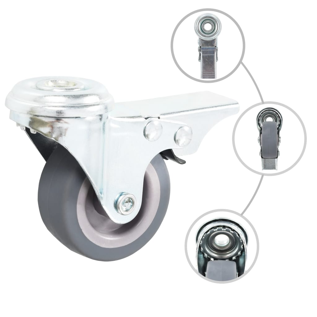 16 Stk. Lenkrollen mit Rückenloch 50 mm - Premium Materialbeförderung - Just €101.08! Shop now at homesales4u
