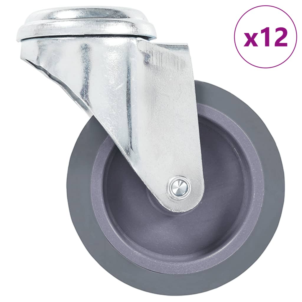 12 Stk. Lenkrollen mit Bolzenloch 75 mm - Premium Materialbeförderung - Just €112.96! Shop now at homesales4u