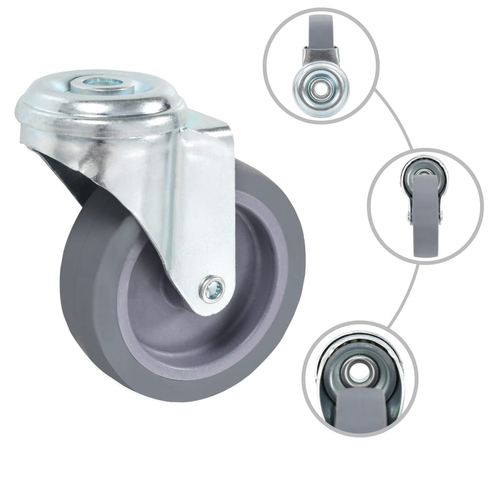 16 Stk. Lenkrollen mit Bolzenloch 75 mm - Premium Materialbeförderung - Just €150.61! Shop now at homesales4u
