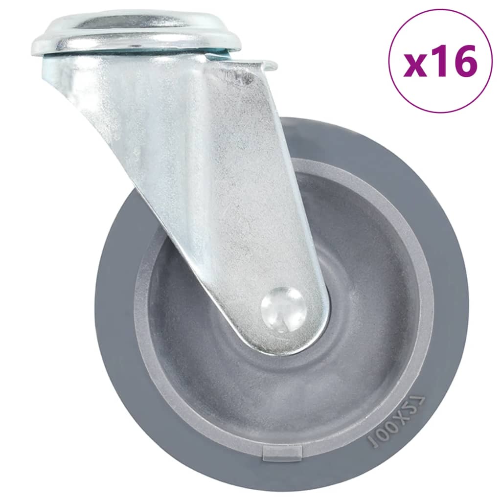 16 Stk. Lenkrollen mit Bolzenloch 100 mm - Premium Materialbeförderung - Just €155.10! Shop now at homesales4u
